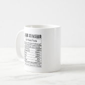遺伝相談員の栄養事実11oz Mug コーヒーマグカップ (正面左)