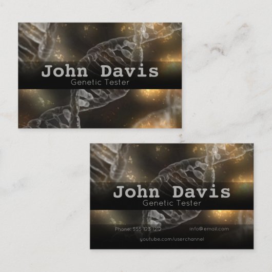 遺伝試験機の名刺 名刺 (正面/裏面)