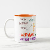 遺体安置所のマグ ツートーンマグカップ (左)