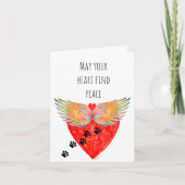 遺失弔状悔やみや弔慰グリーティングカード カード (正面)