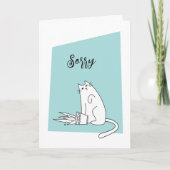 遺憾ながらCat Plant Greeting Card カード (正面)