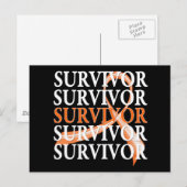 遺族お洒落コラージュv2腎がん ポストカード (正面/裏面)