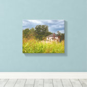 遺棄された住宅写真 キャンバスプリント (インサイチュ (ウッドフロア))