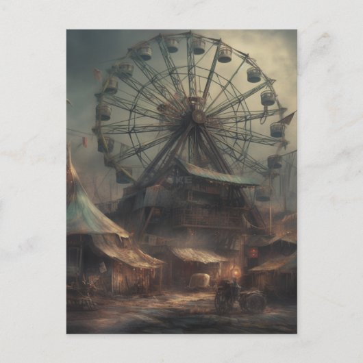 遺棄された幽霊のよく出るジストピアカーニバル ポストカード (正面)