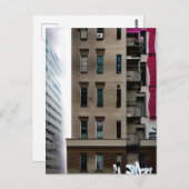 遺棄された都市建物とグラフィティ ポストカード (正面/裏面)