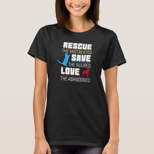 遺棄され救た被害者を愛する Tシャツ (正面)
