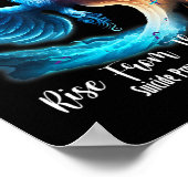 遺灰からフェニックスが立ち上がる自殺防止阿波 ポスター (角)