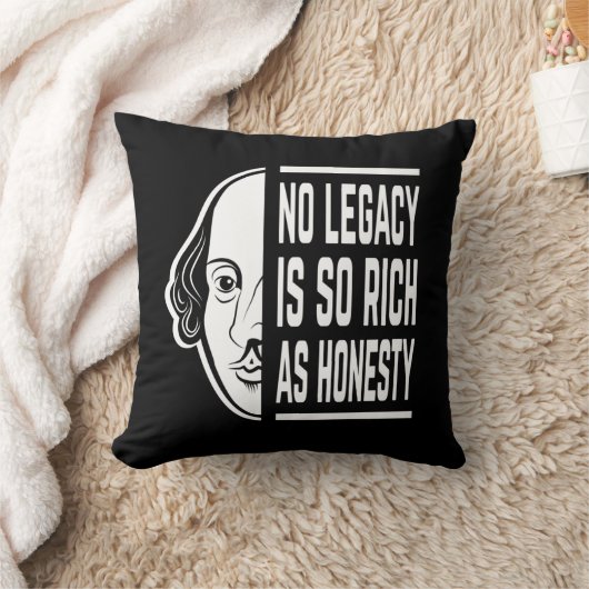 遺産が豊かなシェークスピア引用文の聖人ではない クッション (ブランケット)
