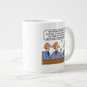 遺言法財団弁護士おもしろい弁護士漫画 ジャンボコーヒーマグカップ (正面右)