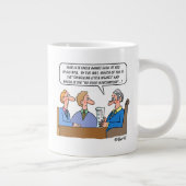 遺言法財団弁護士おもしろい弁護士漫画 ジャンボコーヒーマグカップ (右)