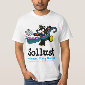 遺言: アナグマ(TM)のSollustのおもしろいなティー Tシャツ