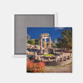 遺跡アティナ・プロナイア寺院の古代デルフィ マグネット (正面/裏面)