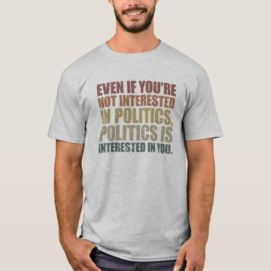 避けられない世界政治 Tシャツ (正面)