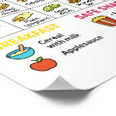 避け/制限食べ物の摂取量(ARFID)のための食事 ポスター (角)