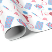 避妊パターンフェミニスト ラッピングペーパー (ロールコーナー)