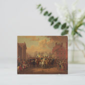 避難の日ワシントンのニューヨークへの入場 ポストカード (スタンド正面)