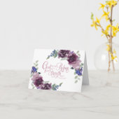 避難所と強い紫のフローラノートカード カード (黄色い花)