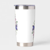 避難所と強さの紫のフローラ 保温保冷タンブラー (右面)