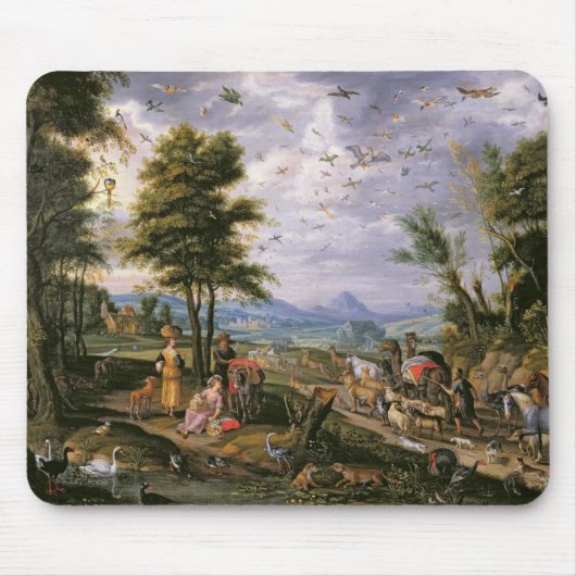 避難所に入ること マウスパッド (正面)