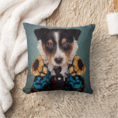 避難所の持論-ロキ(青い) クッション (ブランケット)