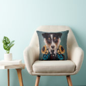 避難所の持論-ロキ(青い) クッション (椅子)