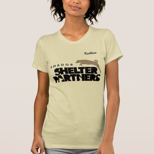 避難所はロゴの服装の名前をカスタムすると組みます Tシャツ (正面)