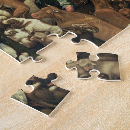 避難所への動物の入口 ジグソーパズル (側面)