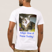 避難所ペットが死ぬ間、繁殖させませんか、または買わないで下さい Tシャツ (裏面)