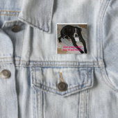 避難所犬を今日採用して下さい! 缶バッジ (インサイチュ)