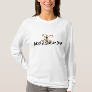 避難所犬を採用して下さい Tシャツ