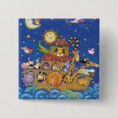 避難所 缶バッジ (正面)