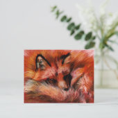 避難用キツネはがき ポストカード (スタンド正面)