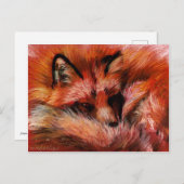 避難用キツネはがき ポストカード (正面/裏面)