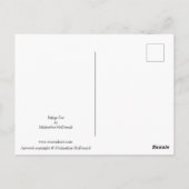 避難用キツネはがき ポストカード (裏面)