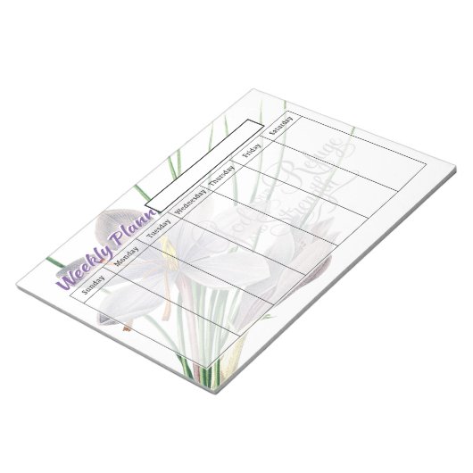 避難用週次プランナーシート ノートパッド (アングル)