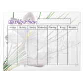 避難用週次プランナーシート ノートパッド (正面)