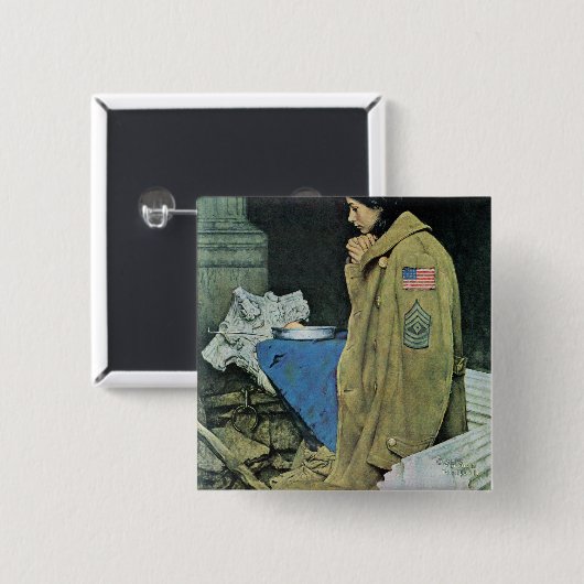 避難者の感謝祭 缶バッジ (正面&裏面)