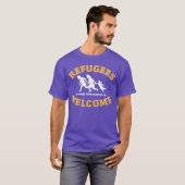 避難者の歓迎はあなたの家族を持って来ます Tシャツ (正面フル)