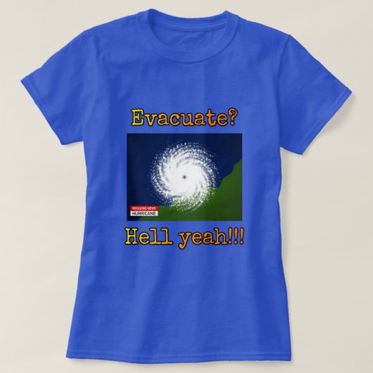 避難?うんうん!!! Tシャツ (デザイン正面)