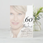 還暦お祝い写真 60歳の誕生日パーティー 招待状 (スタンド正面)