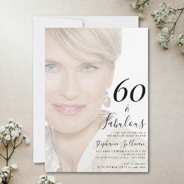 還暦お祝い写真 60歳の誕生日パーティー 招待状