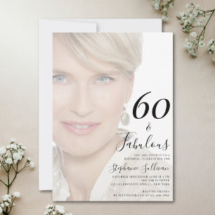 還暦お祝い写真 60歳の誕生日パーティー 招待状