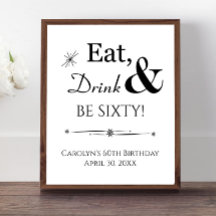 還暦の誕生日おめでとう Eat Drink and Be Sixty 60歳