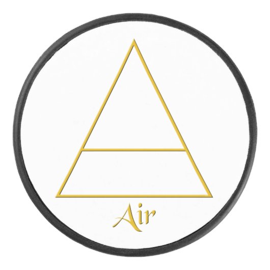 還気異教の要素シンボル アイスホッケーパック (正面)