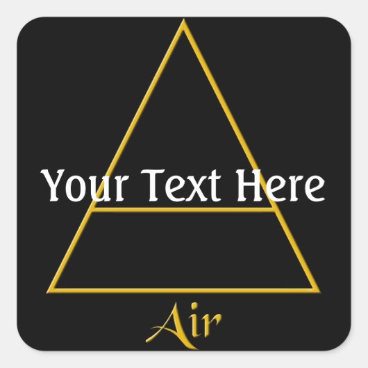 還気異教の要素シンボル スクエアシール (正面)