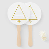 還気異教の要素シンボル ハンドファン (正面&裏面)