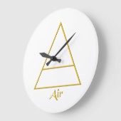 還気異教の要素シンボル ラージ壁時計 (傾斜)