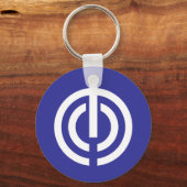 那覇沖縄県日本国旗 キーホルダー (正面)