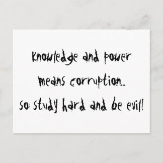 邪悪があって下さい ポストカード