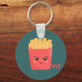 邪悪だがかわいいフライフランスのズ キーホルダー (正面)